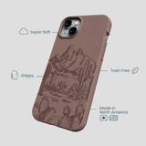 Chocolate Brown Desert Run iPhone 14 Plus Case