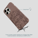 Chocolate Brown Desert Run iPhone 14 Pro Max Case