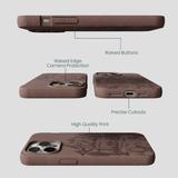 Chocolate Brown Desert Run iPhone 14 Pro Max Case