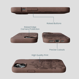 Chocolate Brown Desert Run iPhone 14 Case