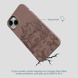 Chocolate Brown Desert Run iPhone 15 Plus Case