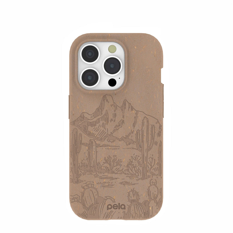 Chocolate Brown Desert Run iPhone 15 Pro Case