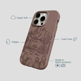 Chocolate Brown Desert Run iPhone 15 Pro Case