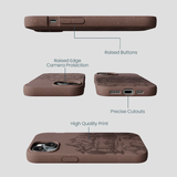 Chocolate Brown Desert Run iPhone 15 Case