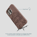 Chocolate Brown Desert Run iPhone 16 Pro Case