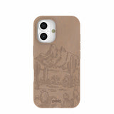 Chocolate Brown Desert Run iPhone 16 Case