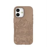 Chocolate Brown Desert Run iPhone 17 Case