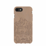 Chocolate Brown Desert Run iPhone 6/6s/7/8/SE Case