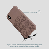 Chocolate Brown Desert Run iPhone XR Case