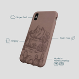 Chocolate Brown Desert Run iPhone XR Case