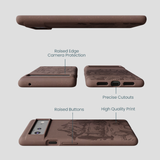Chocolate Brown Desert Run Google Pixel 6a Case