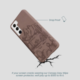 Chocolate Brown Desert Run Samsung Galaxy S22 Case