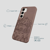 Chocolate Brown Desert Run Samsung Galaxy S24 Case