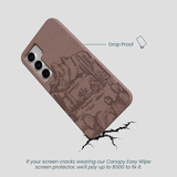 Chocolate Brown Desert Run Samsung Galaxy S25 Case