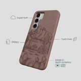 Chocolate Brown Desert Run Samsung Galaxy S25 Case