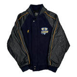Port Credit Storm V Line Varsity Jacket - XL Black Leather