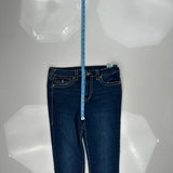 Halle Hi-Rise Super Skinny True Religion Skinny Jeans - 30W US 6 Blue Cotton Blend