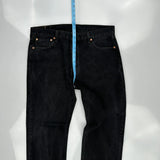 501 Levis Jeans - 36W 31L Black Denim