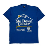 Screen Stars Single Stitch T-Shirt - XL Blue Cotton Blend