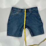 505 Levis Denim Shorts - 35W 8L Blue Cotton