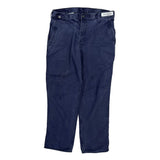 Carhartt Trousers - 37W 32L Blue Cotton
