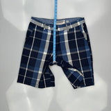 Ecko Unltd Checked Chino Shorts - 34W 10L Gray Cotton