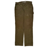 Carhartt Double Knee Carpenter Trousers - 32W 34L Brown Cotton