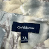 Croft & Barrow Hawaiian Shirt - XL Cream Polyester