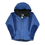 The North Face Waterproof Jacket - Small Blue Nylon