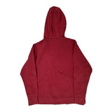 Carhartt Spellout Hoodie - XL Red Cotton Blend