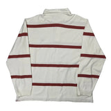 Chaps Ralph Lauren Striped Rugby Shirt - XL White Cotton