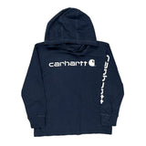 Age 8-10 Carhartt Hoodie - Small Navy Cotton