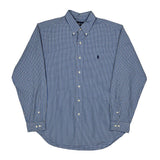 Ralph Lauren Checked Shirt - Large Blue Cotton