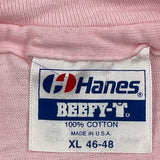 Sea World Hanes Single Stitch T-Shirt - XL Pink Cotton
