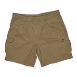 Adventure Wear Camel Cargo Cargo Shorts - 36W 6L Khaki Cotton