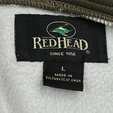 Realistic Camo Pattern Red Head Camo Hoodie - Large Brown Polyester