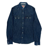Levis Denim Shirt - Small Blue Cotton