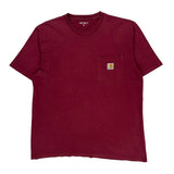 Carhartt T-Shirt - XL Red Cotton