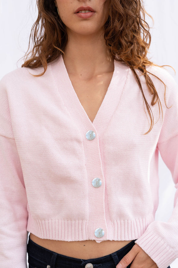 Diana Cardigan in Pink Rose