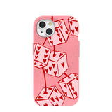 Bubblegum Pink Dicey Cherries iPhone 15 Case