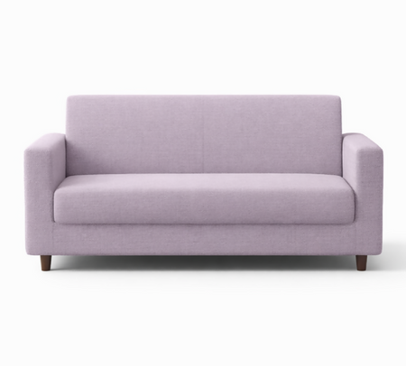 Anyseat 2-Seater Sofa Cover – Plain Light Purple Style Slipcover for Living Room Chair Protection