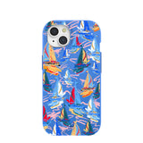 Electric Blue Dockside Dreams iPhone 15 Case