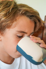 Set of 2 silicon toddler and kids cups - Blue