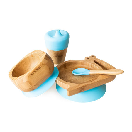 Bamboo Snail Plate Weaning Gift Set