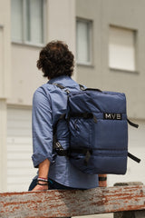 Sports Vegan Backpack blue - Made with ocean plastic