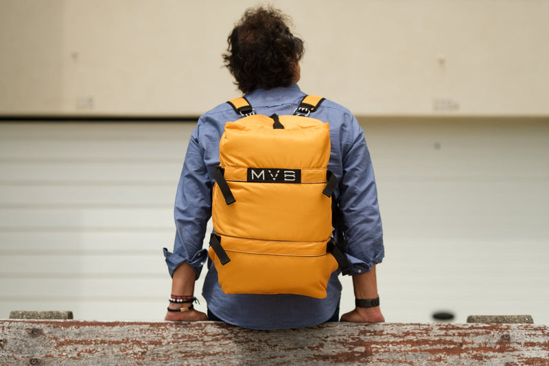 Sports Vegan Duffle Bag yellow - Made with ocean plastic