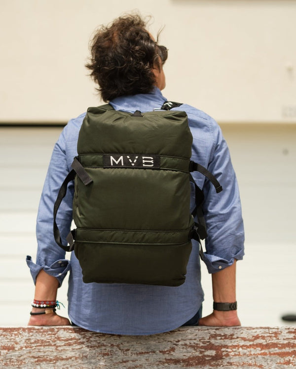 Sports Vegan Backpack green - Made with ocean plastic