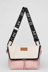 Double-Sided Crossbody Flop Bag soft pink