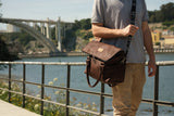 Versa Cork Messenger bag - Versa dark brown
