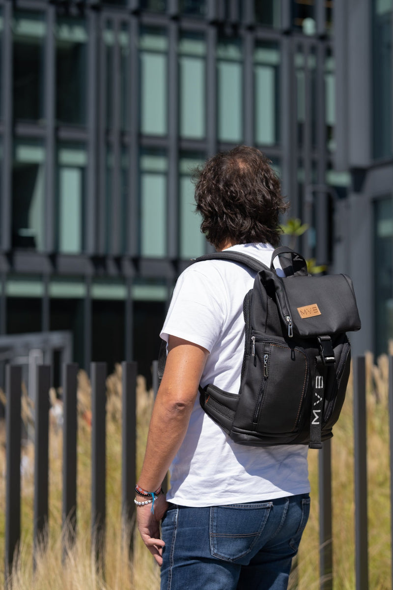 Xclusive Laptop Vegan Backpack black